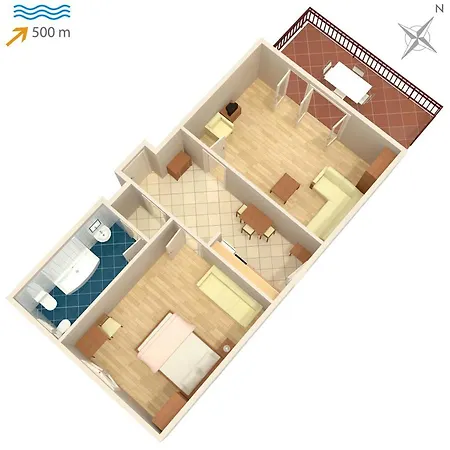 Apartment With A Parking Space *