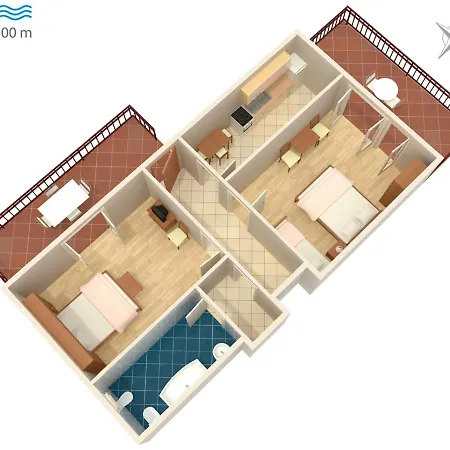 With A Parking Space Apartment Malinska